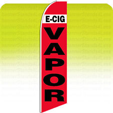 E-CIG VAPOR Feather Swooper 11.5' Flag Flutter Tall Banner Sign - rb