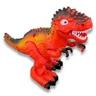 T-Rex Dinosaur Toy with Walking Action Light-Up Eyes and Realistic Sounds Orange