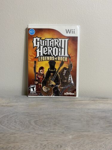 Guitar Hero III: Legends of Rock - Nintendo Wii Complete in Box Tested-Works