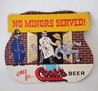Vintage Cook's   Beer Advertising Sign   No Minors Served!  Evansville, Indiana
