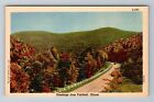 Fairfield IL-Illinois, General Greetings, Autumn Scene, Antique Vintage Postcard