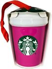 Starbucks 2021 Winter Holiday Pink Ceramic Ornament