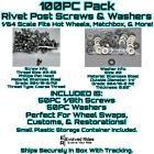 100PC 1/8th 2-56 Rivet Screw Hot Wheels Matchbox 1/64 Scale Custom Restoration