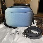 NWT Coach Camera Bag In Blue Ombre Signature Leather