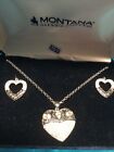 Montana Silversmith Something Old Something New Heart Necklace & Earrings Hearts