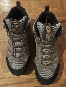 Merrell MOAB Mens Hiking Boots Size US 12W EXCELLENT J87311 Dark Tan