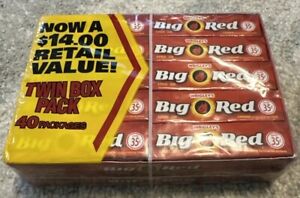 Wrigleys Big Red chewing gum Cinnamon40 pack 5 sticks per pack