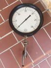 Vintage US Gauge Co NY 30# Pressure Gauge 10” w/Glass and Brass Face Steampunk