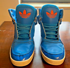 Adidas AR 2.0 Blue & Orange High Top Sneakers Shoes Men's Size 10.5