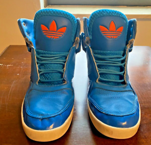 Adidas AR 2.0 Blue & Orange High Top Sneakers Shoes Men's Size 10.5