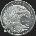 Eagle American Flag Silver Bullion Tube of 1/10 oz Silver Rounds 50 Coins 1 Roll