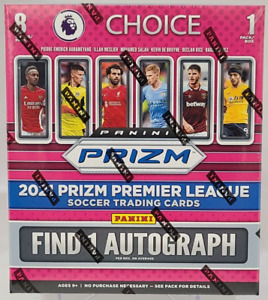 New Listing2021 Panini Prizm EPL Premier League Soccer Factory Sealed CHOICE Hobby Box!