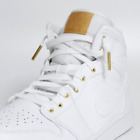 Custom Jordan 1 Mid White & Gold
