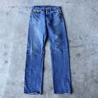 Levis 501 Vintage Denim Blue Jeans 34x38 Made In USA Distressed 80s 90s