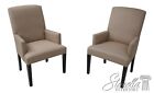 60380EC: Pair CRATE & BARREL Modern Upholstered Host Chairs