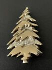 VTG Signed MFA Museum of Fine Arts Christmas Tree Gold Over Sterling Brooch