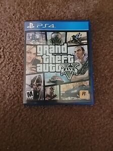 GTA V Grand Theft Auto 5 Five (Playstation 4 PS4, 2014) With Manual And Map: VG!