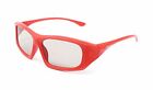 New 3 Red Adults Passive Circular Polorised 3D Glasses TVs Cinema For LG RealD