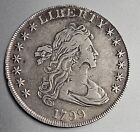 1799 Draped Bust Silver Dollar $1 Coin - SOLID VF - STAMPED U S *RARE*