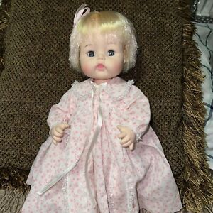 Madame Alexander Sweet Baby Doll 1965- Original Pink Sleep Gown 13”