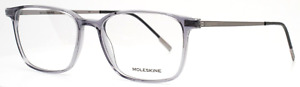 MOLESKINE MO1106 80 Grey Mens Rectangle Full Rim Eyeglasses 53-16-148 B:37