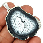 New ListingNatural Merlinite Dendritic Opal Slice 925 Silver Pendant Jewelry CP44567