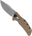 Zero Tolerance 0308 Flipper Folding Knife Stonewash 3.75