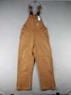 Carhartt Bib Mens 34x30 Flame Resistant Duck Overall Utility Chore Unlined *