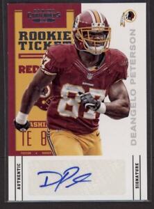 2012 Deangelo Peterson Playoff Contenders SP  Auto  RC /550* #126 (B582)