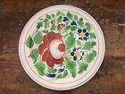 Vintage WOOD Ironstone Soft Paste Plate FLOWERS FLORAL