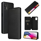 For Motorola Moto  Cover Magnetic Carbon Fiber Flip Leather Wallet Phone Case