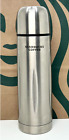 Starbucks Silver Bullet Stainless Steel Coffee Tumbler Thermos Travel Mug 14 oz