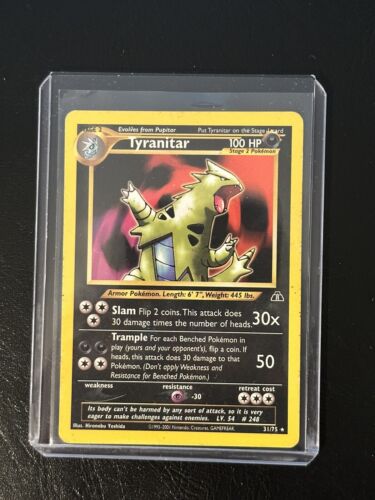 Pokémon TCG Tyranitar Neo Discovery 31/75 Regular Unlimited Rare