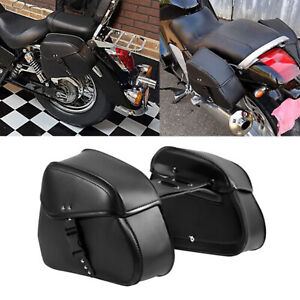 Motorcycle Saddle Bags For Harley Sportster XL 883 XL 1200 Side Bag Luggage USA (For: Indian Roadmaster)