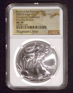 New Listing2020-S American Silver Eagle | NGC MS70 |.999 Silver 1 oz $1 , ASE | Emergency