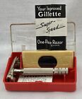 New ListingVintage Gillette Super-Speed One-Piece Razor In Box Never Used Rare