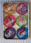 💠MARY KAY Magnets Collectible 6-Pc Set FUN SHARE SMILE PLAY SHOP INDULGE Rare