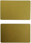 Pack of 100 Premium Graphic Quality Gold PVC Cards CR80 30 Mil
