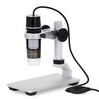 Amscope 5X-500X 2MP 8-LED 3D Zoom Digital USB Microscope with Metal Track Stand