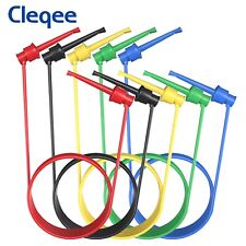 Cleqee Silicone Test Leads Mini Grabber to Mini Grabber Test Cable Wire 5 Colors