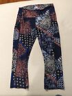 Maurices Multi patterned Leggings Capris With Side Pockets Size L