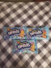 Lot 3 Packages Chewy Nerds Jelly Beans 13 Oz. 11/2023