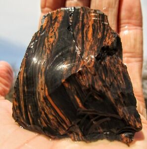 obsidian mahogony lapidary rough 5.5oz