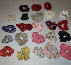 Lot of 23 scrunchies hair accessories. Various Colors And Material.