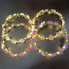 12 LED Flower Wreath Flower Crown Glowing Garland Light Up Luminous Headband