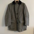Vintage Pendleton Wool Overcoat Gray Button-up Lined Coat Size 42  Men’s