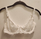 Vintage Gold Label Victoria's Secret White Lace Underwire Bra NWT 36C  37-11