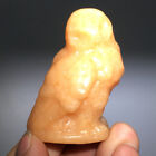 103g Natural Crystal.sunstone.Hand-carved. Exquisite owl.healing.gift A11
