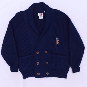 C5167 VTG Pusser's Wool Shawl Collar Cardigan Sweater Size S