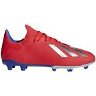 adidas Men's X 18.3 FG Soccer Cleats Red/Silver BX 23